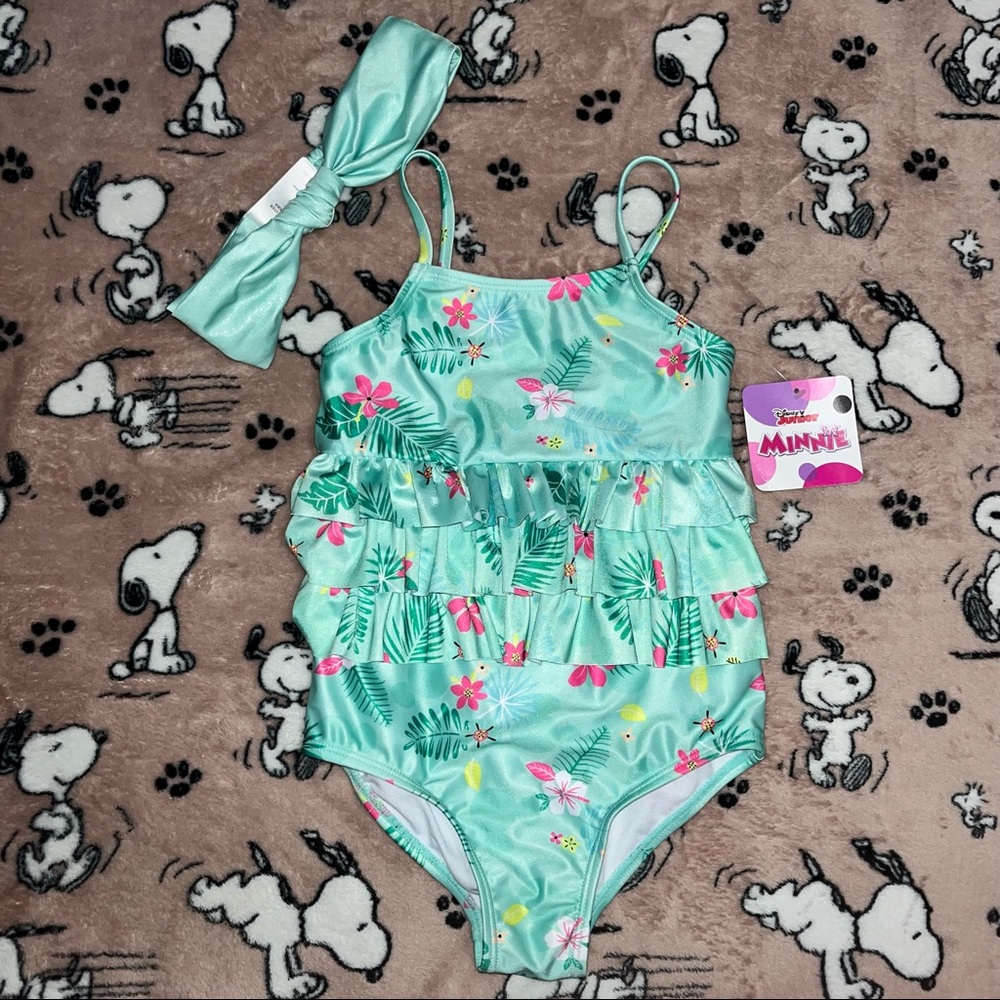 Disney Junior Minnie Mouse One Piece Swimsuit 5T